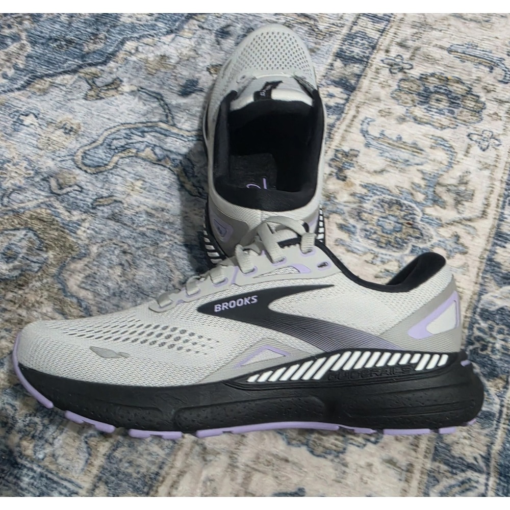 Size 8 - Brooks Adrenaline GTS 23 Grey Purple Womens BRAND NEW